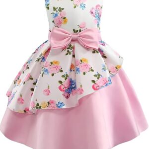 Floral Printed Frock Knee Length Short Frocks Dress.