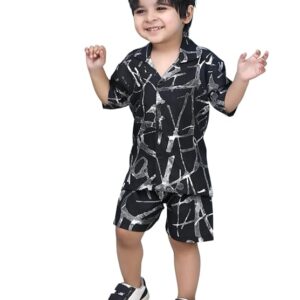 POLKA TOTS Cotton Baby Boys Co-ords Set | Half Sleeves Shirt & Shorts Outfit for Kids & Toddlers | Soft Breathable Summer Clothing Set | Casual Wear Dress